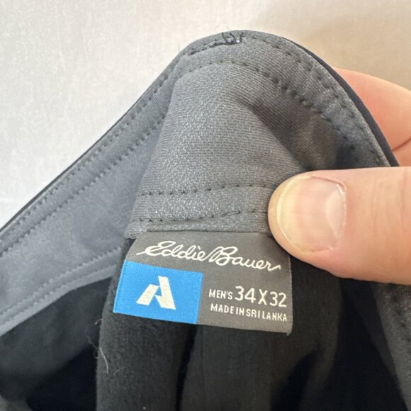 Eddie Bauer First Ascent Fleece Lined Softshell Pants Men’s 34x32 Black - Picture 5 of 7